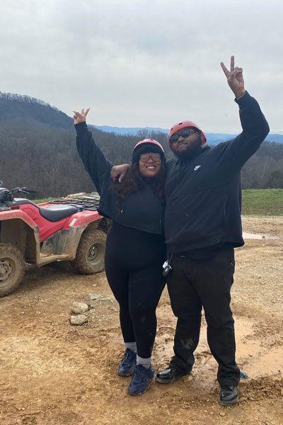 Dynesha with her husband