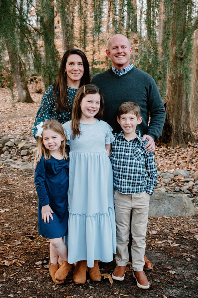Jon Robinson with his family