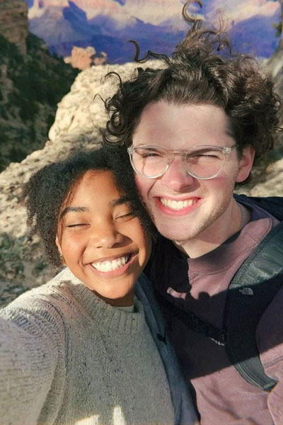 Lana with boyfriend at the Grand Canyon